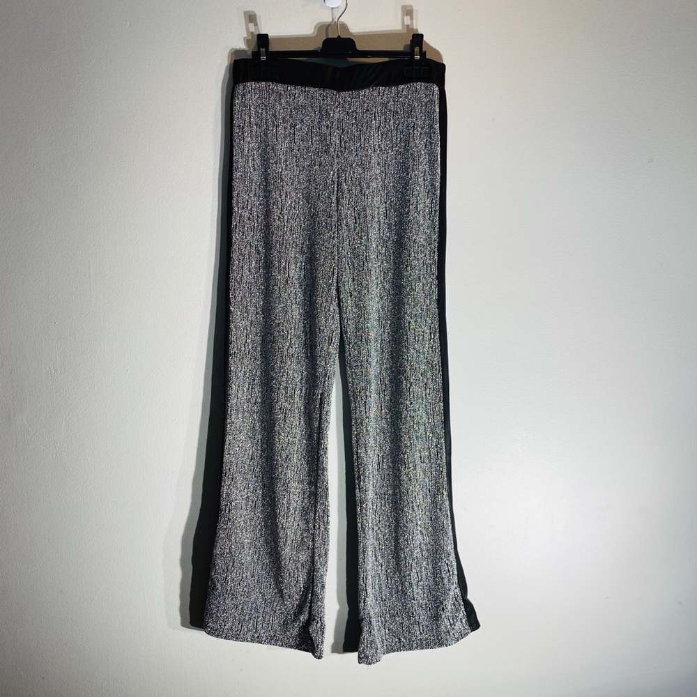 Jeff Gallano Paris**Large Silver Lurex Pants $195